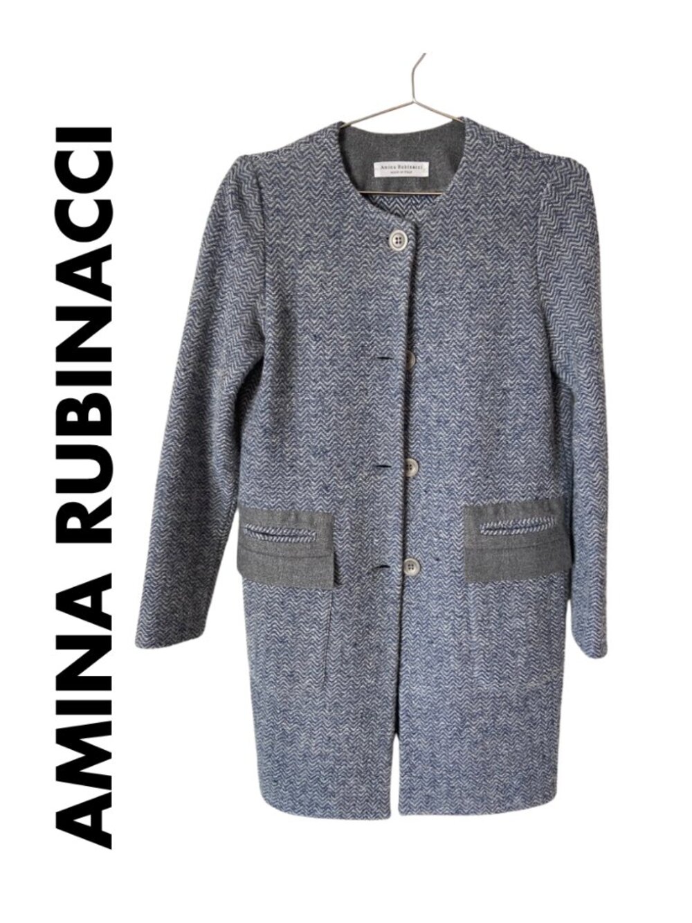 Amina Rubinacci Overcoat Women's Size 42